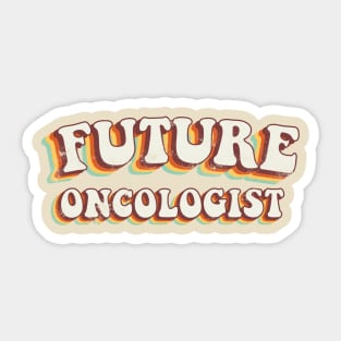 Future Oncologist - Groovy Retro 70s Style Sticker